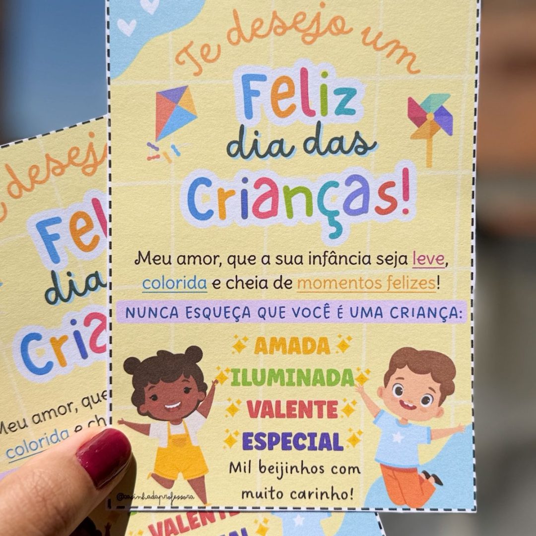 CARTÃO DIA DAS CRIANÇAS 🎈🛝🎉