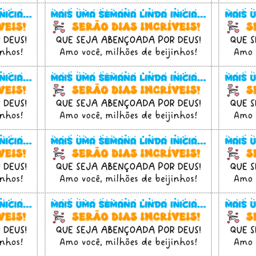 ETIQUETA INICIO DQA SEMANA